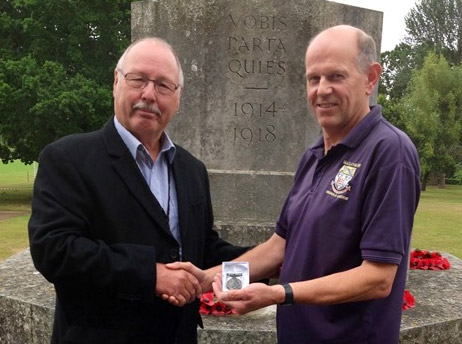 War medal reunited with soldier’s grandson at Haileybury