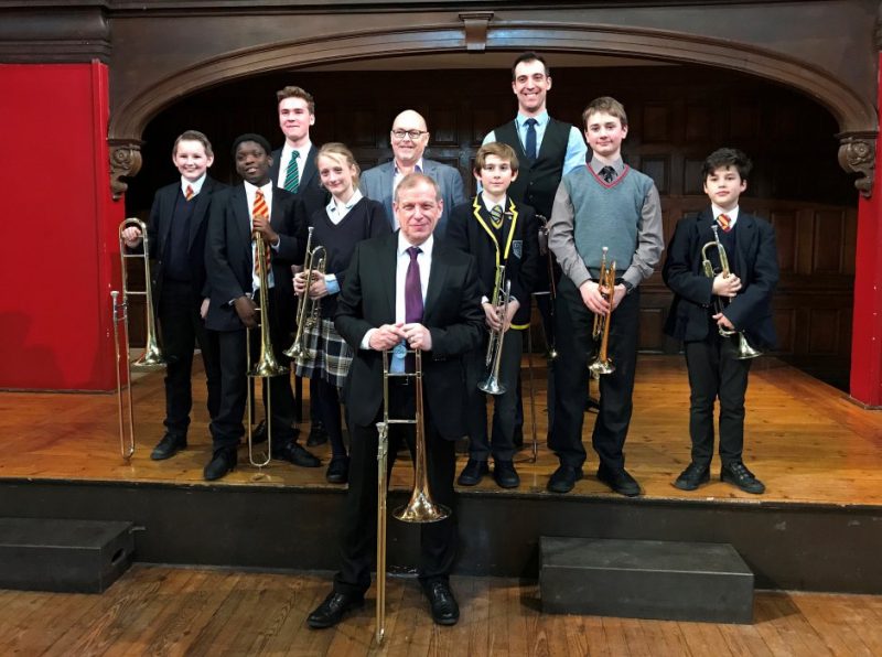 Pupils inspired by Dudley Bright in music masterclass