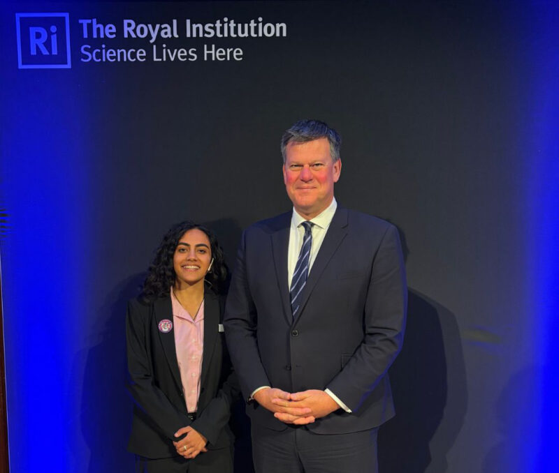 Haileybury pupil makes history at Royal Institution Youth Summit