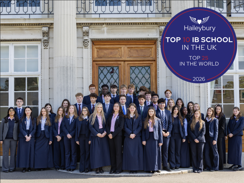 Haileybury secures spot in Top 10 UK and Top 25 Worldwide IB school rankings